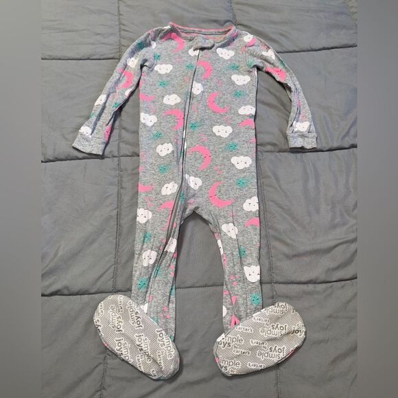 👕24m moon and star carters snug fit footed pajamas - Picture 1 of 1